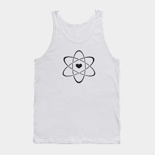 Atomic Symbol Heart, Atomic Love, You Matter, Stay positive Tank Top